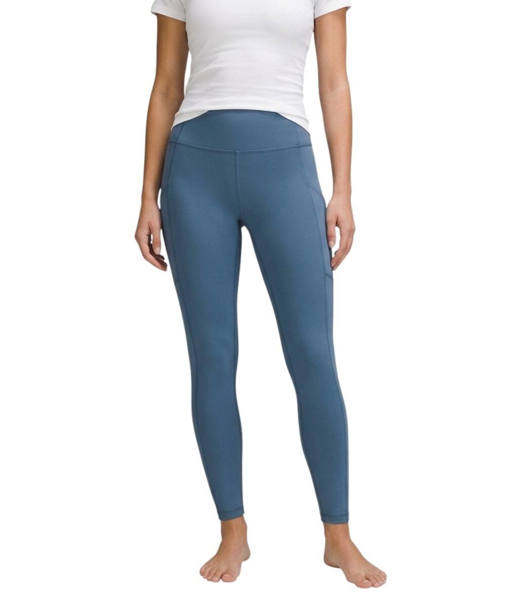 American Eagle Everything Pocket Leggings Blue Women Size L NWT